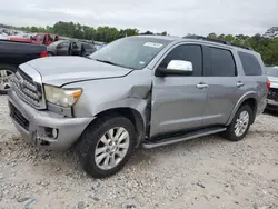 Salvage cars for sale at Houston, TX auction: 2010 Toyota Sequoia Platinum