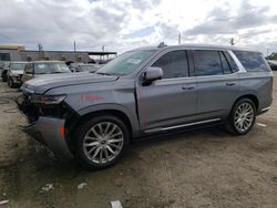 Salvage cars for sale from Copart Los Angeles, CA: 2021 Cadillac Escalade Premium Luxury