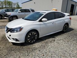 Salvage cars for sale at Spartanburg, SC auction: 2017 Nissan Sentra SR Turbo