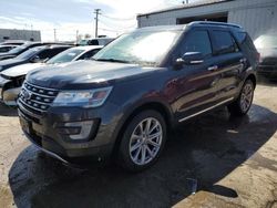 Salvage cars for sale at Chicago Heights, IL auction: 2017 Ford Explorer Limited