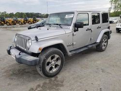 Vehiculos salvage en venta de Copart Dunn, NC: 2016 Jeep Wrangler Unlimited Sahara