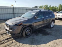 Salvage cars for sale at Lumberton, NC auction: 2014 Jeep Cherokee Limited