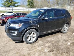 Salvage cars for sale at Davison, MI auction: 2016 Ford Explorer XLT