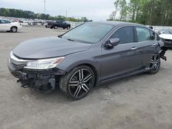 Salvage cars for sale at Dunn, NC auction: 2017 Honda Accord Touring