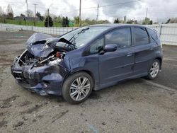 Honda salvage cars for sale: 2009 Honda FIT Sport