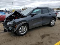 Salvage cars for sale at Woodhaven, MI auction: 2022 Chevrolet Blazer 2LT