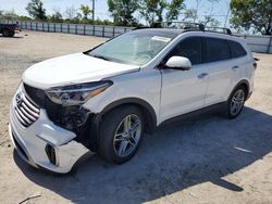 Vehiculos salvage en venta de Copart Riverview, FL: 2018 Hyundai Santa FE SE Ultimate