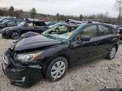 Salvage cars for sale at Candia, NH auction: 2015 Subaru Impreza