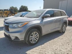Salvage cars for sale at Apopka, FL auction: 2014 Toyota Highlander LE