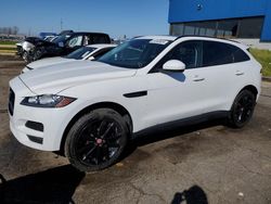 Salvage cars for sale from Copart Woodhaven, MI: 2017 Jaguar F-PACE Prestige