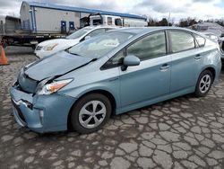 Salvage cars for sale at Pennsburg, PA auction: 2015 Toyota Prius