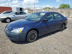 Salvage cars for sale at Homestead, FL auction: 2003 Honda Accord DX