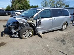 Salvage cars for sale at Finksburg, MD auction: 2013 Toyota Sienna XLE