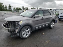 Salvage cars for sale at Portland, OR auction: 2011 Ford Explorer Limited