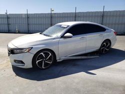 Salvage cars for sale at Antelope, CA auction: 2018 Honda Accord Sport