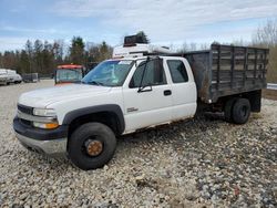 Salvage trucks for sale at Candia, NH auction: 2001 Chevrolet Silverado K3500