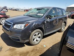 Salvage cars for sale at Brighton, CO auction: 2017 Subaru Forester 2.5I