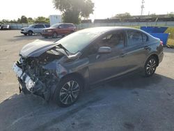 Salvage cars for sale from Copart Orlando, FL: 2015 Honda Civic EX