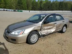 Salvage cars for sale at Gainesville, GA auction: 2006 Honda Accord Value