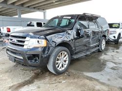 Salvage cars for sale from Copart West Palm Beach, FL: 2016 Ford Expedition EL Limited