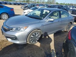 Salvage cars for sale at Bridgeton, MO auction: 2017 Honda Accord Hybrid EXL