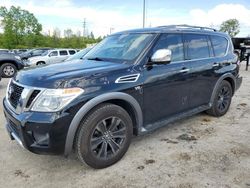 Salvage cars for sale at Cahokia Heights, IL auction: 2018 Nissan Armada Platinum