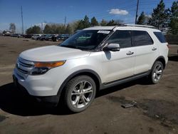 Ford Explorer salvage cars for sale: 2014 Ford Explorer Limited