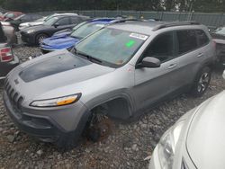 Jeep Cherokee salvage cars for sale: 2016 Jeep Cherokee Trailhawk