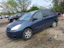 Salvage cars for sale at Baltimore, MD auction: 2005 Toyota Sienna CE