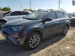 Toyota salvage cars for sale: 2017 Toyota Rav4 HV Limited