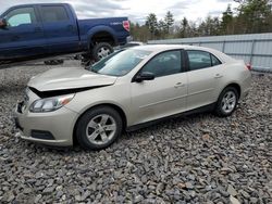 Salvage cars for sale at Windham, ME auction: 2013 Chevrolet Malibu LS