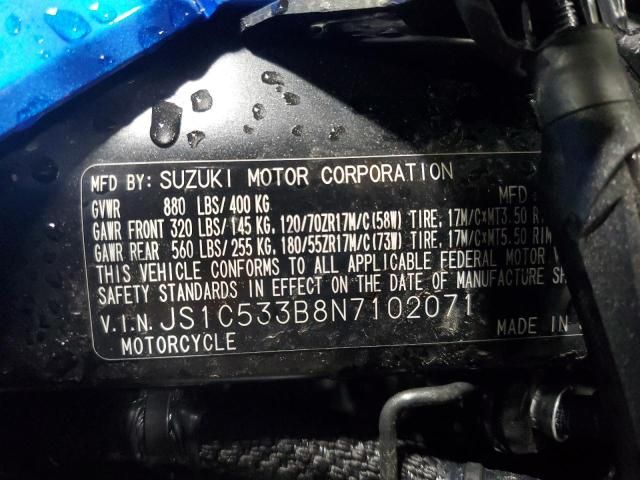 2022 Suzuki GSX-S750 M