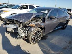 Vehiculos salvage en venta de Copart Grand Prairie, TX: 2020 Honda Accord Sport