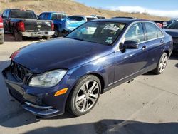 Salvage cars for sale at Littleton, CO auction: 2013 Mercedes-Benz C 300 4matic