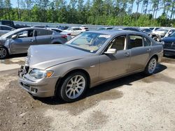 Salvage cars for sale at Harleyville, SC auction: 2006 BMW 750 LI
