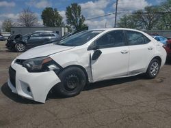 Salvage cars for sale at Moraine, OH auction: 2015 Toyota Corolla L