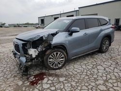 Salvage cars for sale from Copart Kansas City, KS: 2020 Toyota Highlander Platinum