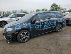 Honda salvage cars for sale: 2018 Honda Odyssey Elite