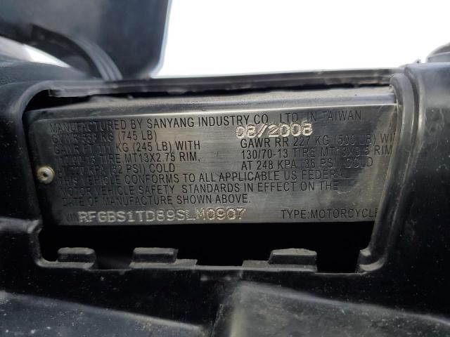 2009 SYM RV 250