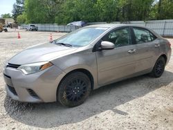 Vehiculos salvage en venta de Copart Knightdale, NC: 2015 Toyota Corolla L