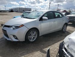 Salvage cars for sale at Chicago Heights, IL auction: 2015 Toyota Corolla L