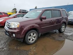 Salvage cars for sale at Woodhaven, MI auction: 2010 Honda Pilot EXL