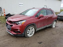 Salvage cars for sale from Copart Portland, MI: 2018 Chevrolet Trax Premier