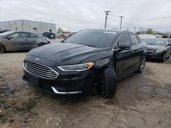 Salvage cars for sale at Chicago Heights, IL auction: 2019 Ford Fusion SEL