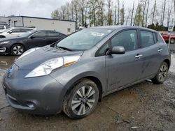 Salvage cars for sale from Copart Arlington, WA: 2017 Nissan Leaf S