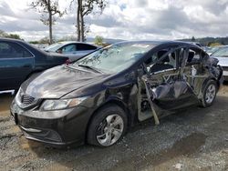 Salvage cars for sale from Copart San Martin, CA: 2014 Honda Civic LX