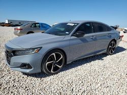 Vehiculos salvage en venta de Copart New Braunfels, TX: 2022 Honda Accord Sport