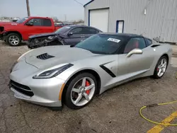 Salvage cars for sale at Chicago Heights, IL auction: 2014 Chevrolet Corvette Stingray 1LT