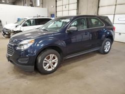 Salvage cars for sale at Blaine, MN auction: 2017 Chevrolet Equinox LS
