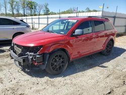 Salvage cars for sale at Spartanburg, SC auction: 2016 Dodge Journey SXT